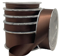 DOUBLE SIDED SATIN-Chocolate