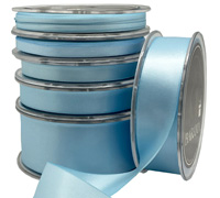 DOUBLE SIDED SATIN-Pale Blue