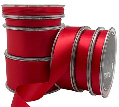 DOUBLE SIDED SATIN-Red
