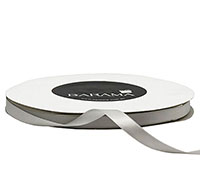 10mm DOUBLE SIDED SATIN 100mts - Silver