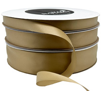 DOUBLE SIDED BULK SATIN 100mts-Gold