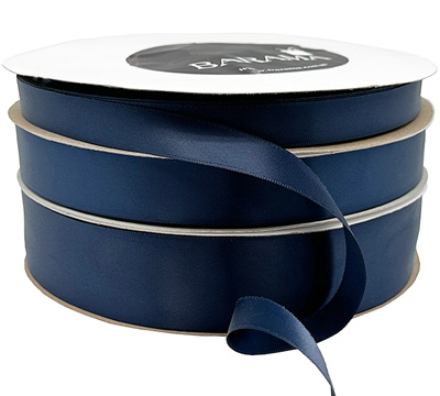 DOUBLE SIDED BULK SATIN 100mts-Navy
