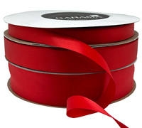 DOUBLE SIDED BULK SATIN 100mts-Red