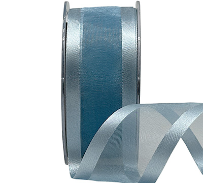 38mm SATIN EDGE SHEER-Dusty Blue