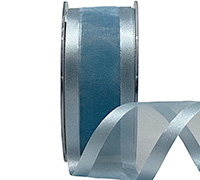 38mm SATIN EDGE SHEER-Dusty Blue