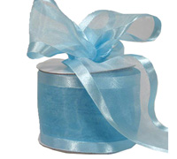 75mm SATIN EDGE SHEER-Pale Blue