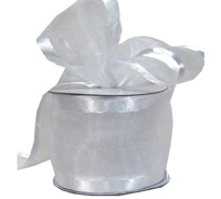 75mm SATIN EDGE SHEER-White