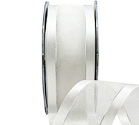 SATIN EDGE SHEER with THREAD-White-Silver