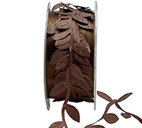 30mm SATIN LEAVES-Chocolate