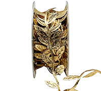 30mm SATIN LEAVES-Gold