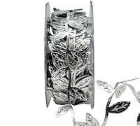 30mm SATIN LEAVES-Silver