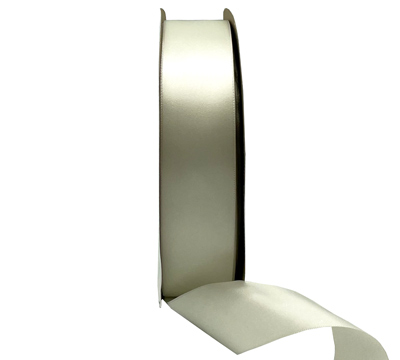 38mm SINGLE SIDED SATIN 100mts - Antique White