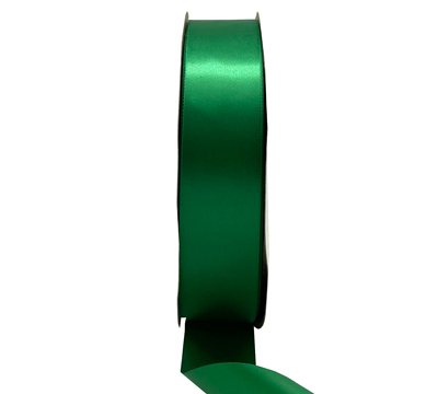 38mm SINGLE SIDED SATIN 100mts - Forest Green