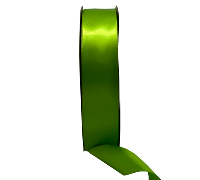 38mm SINGLE SIDED SATIN 100mts - Kiwi Green