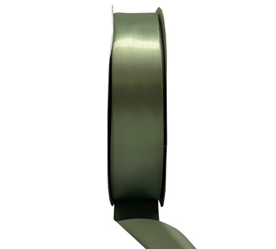 38mm SINGLE SIDED SATIN 100mts - Moss