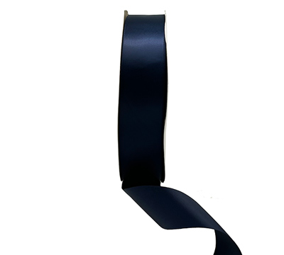 38mm SINGLE SIDED SATIN 100mts - Navy