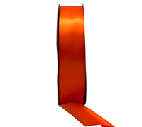 38mm SINGLE SIDED SATIN 100mts - Orange