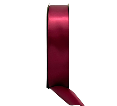 38mm SINGLE SIDED SATIN 100mts - Wine