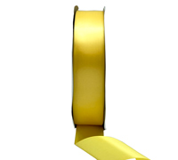 38mm SINGLE SIDED SATIN 100mts - Yellow
