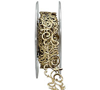 20mm ADHESIVE FLEUR DE LIS-Gold