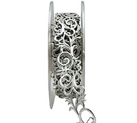 20mm ADHESIVE FLEUR DE LIS-Silver