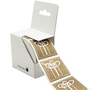 STICKER SEAL GIFT-Gold Square