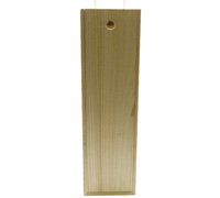 TIMBER SINGLE WINE BOX with solid lid