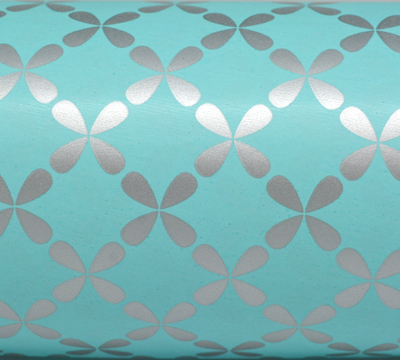 CLOVER WRAP-Silver on Tiffany