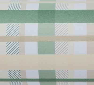 CHECK MATE WRAP-Sage-Latte-Creme on White