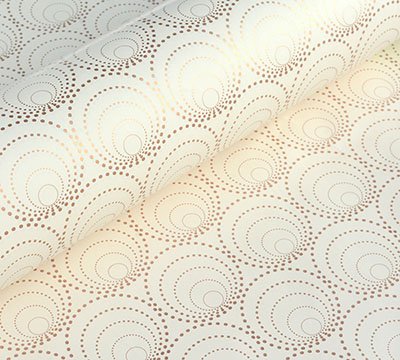 50cm CIRCLES WRAP-Gold on Cream #2