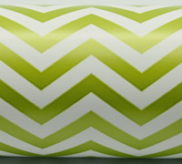 CHEVRON WRAP-Chartreuse on White