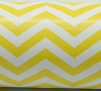 CHEVRON WRAP-Yellow on White