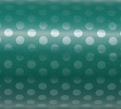 50cm LOTS OF DOTS WRAP-Forest Green-Pearl Green