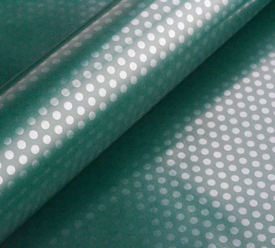 50cm LOTS OF DOTS WRAP-Forest Green-Pearl Green #2