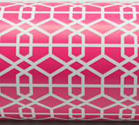 9cm LATTICE WRAPBAND-Hot Pink