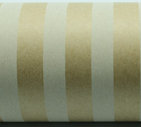 9cm REGULAR STRIPE WRAPBAND-White on Kraft