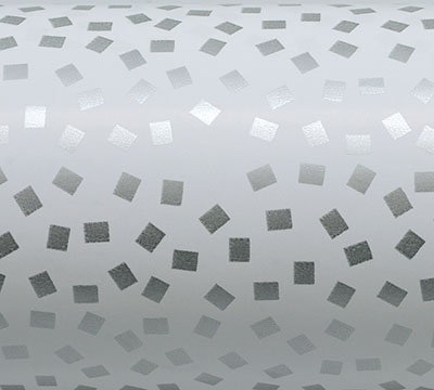50cm SQUARE CONFETTI GIFT WRAP-Silver