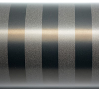 SOLID STRIPE WRAP-Black-Gunmetal on White