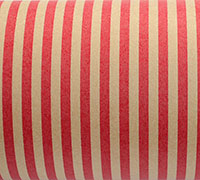 SLIMLINE STRIPE WRAP-Red on Kraft