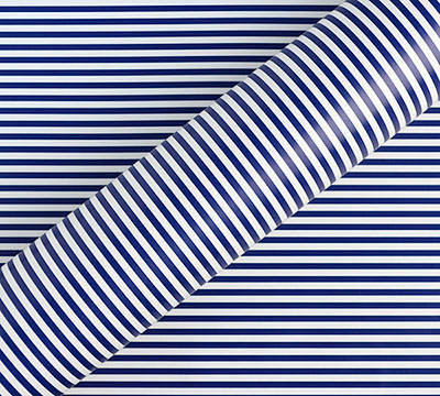 SLIMLINE STRIPE WRAP-Navy on White #2