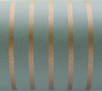 THIN STRIPE WRAP-Sage-Gold on Kraft