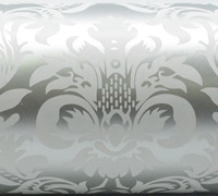 VICTORIAN WRAP-White on Silver
