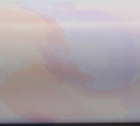 WATERCOLOUR CLOUD WRAP-Pink/Peach/Lilac on White